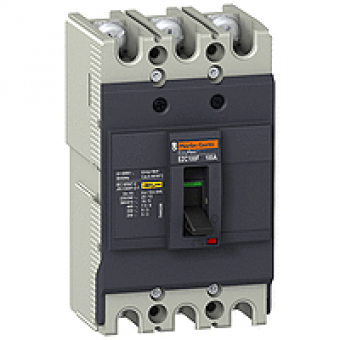 EZC100F3050 - circuit breaker Easypact EZC100F - TMD - 50 A - 3 poles 3d, Schneider Electric