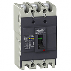 EZC100N3015 - circuit breaker Easypact EZC100N - TMD - 15 A - 3 poles 3d, Schneider Electric