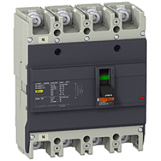 EZC250N4250 - circuit breaker Easypact EZC250N - TMD - 250 A - 4 poles 3d, Schneider Electric