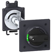 EZEROTE - Rotary handle - for EZC250 EZCV250 - black hdl black front plate - extended mtg, Schneider Electric
