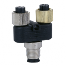 FTXCY1212 - Y-connector - 2 x M12 connectors to 1 x M12 connector - for FTB I/O splitter box, Schneider Electric