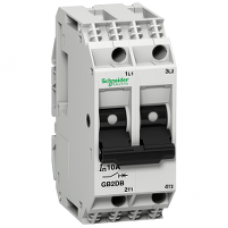 GB2DB07 - TeSys GB2 - thermal-magnetic circuit breaker - 2P - 2 A - Id = 26 A , Schneider Electric