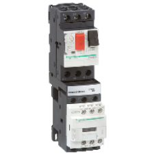 GV2DM107BD - DOL combination starter - TeSys GV2-DM - 1.6...2.5 A - 24 V DC, Schneider Electric