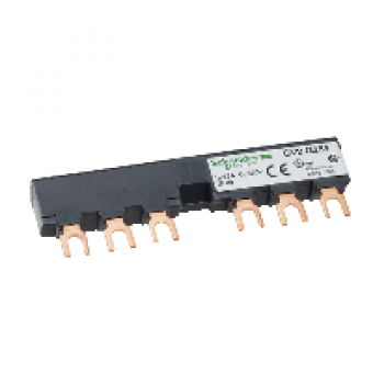 GV2G254 - Linergy FT - Comb busbar - 63 A - 2 tap-offs - 54 mm pitch, Schneider Electric