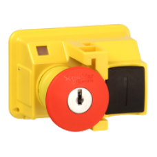 GV2K021 - TeSys GV2 - Emergency stop pushbutton - latching - key release , Schneider Electric