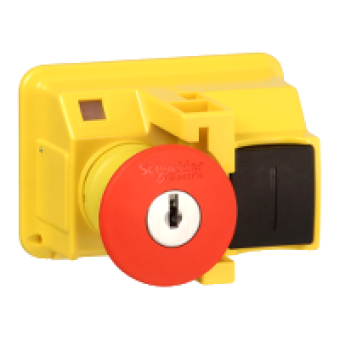GV2K021 - TeSys GV2 - Emergency stop pushbutton - latching - key release , Schneider Electric