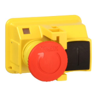 GV2K031 - TeSys GV2 - Emergency stop pushbutton - latching - turn to release, Schneider Electric