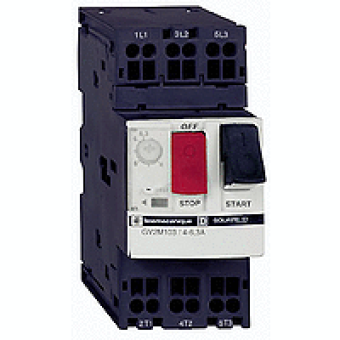 GV2ME103 - TeSys GV2 - Circuit breaker - thermal-magnetic - 4...6.3 A - spring terminals, Schneider Electric