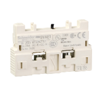 GVAE1 - TeSys GV2 & GV3 - auxiliary contact - 1 NO/NC, Schneider Electric