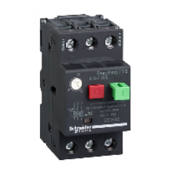 GZ1E02 - motor circuit breaker GZ1 - 3 poles 3d - 0.16..0.25A - thermomagnetic trip unit, Schneider Electric
