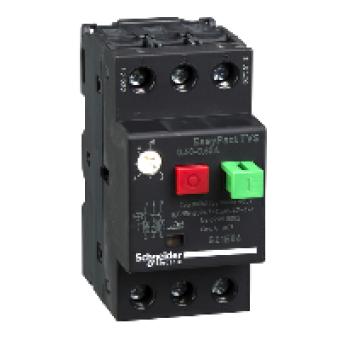 GZ1E04 - motor circuit breaker GZ1 - 3 poles 3d - 0.40..0.63A - thermomagnetic trip unit, Schneider Electric