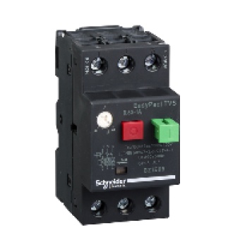 GZ1E05 - motor circuit breaker GZ1 - 3 poles 3d - 0.63..1A - thermomagnetic trip unit, Schneider Electric