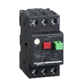 GZ1E06 - motor circuit breaker GZ1 - 3 poles 3d - 1..1.6A - thermomagnetic trip unit, Schneider Electric
