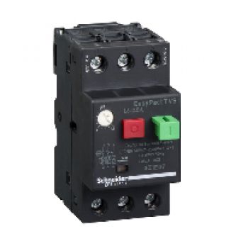 GZ1E07 - motor circuit breaker GZ1 - 3 poles 3d - 1.6..2.5A - thermomagnetic trip unit, Schneider Electric