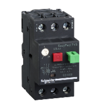 GZ1E08 - motor circuit breaker GZ1 - 3 poles 3d - 2.5..4A - thermomagnetic trip unit, Schneider Electric