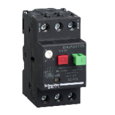 GZ1E10 - motor circuit breaker GZ1 - 3 poles 3d - 4..6.3A - thermomagnetic trip unit, Schneider Electric
