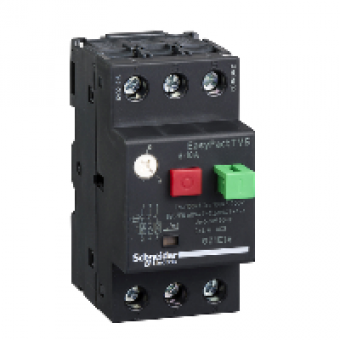 GZ1E14 - motor circuit breaker GZ1 - 3 poles 3d - 6..10A - thermomagnetic trip unit, Schneider Electric