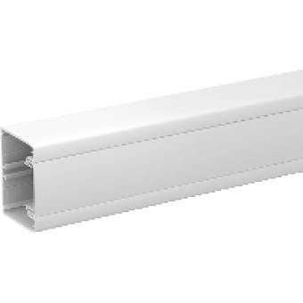 ISM10100P - OptiLine 45 - installation trunking - 75x55 mm - PVC - polar white - 2000 mm, Schneider Electric