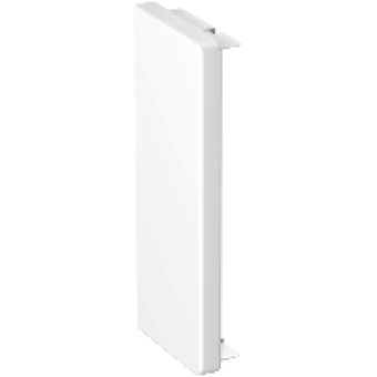 ISM10104P - OptiLine 45 - stop end - 75 x 55 mm - PC/ABS - polar white, Schneider Electric