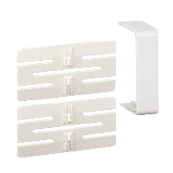 ISM10106P - OptiLine 45 - joint cover piece - 75 x 55 mm - PC/ABS - polar white, Schneider Electric