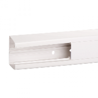 ISM10110P - OptiLine 45 - installation trunking - 75x55 mm - PVC - polar white - 3000 mm, Schneider Electric