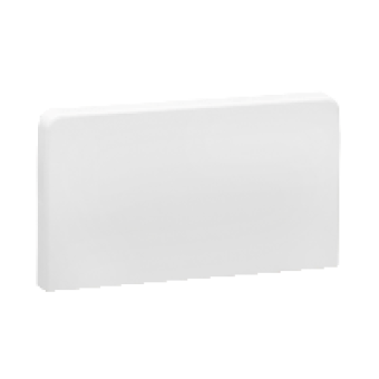 ISM10204P - OptiLine 45/70 - stop end - 95 x 55 mm - PC/ABS - polar white, Schneider Electric