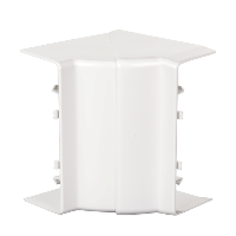 ISM10301P - OptiLine 45 - internal corner - 140 x 55 mm - PC/ABS - polar white, Schneider Electric