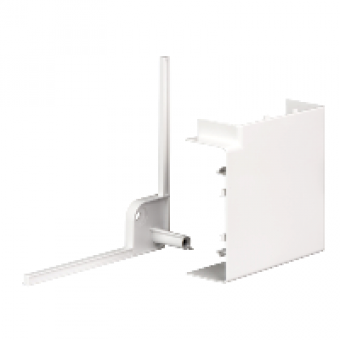 ISM10303P - OptiLine 45 - bend 90° - 140 x 55 mm - PC/ABS - polar white, Schneider Electric