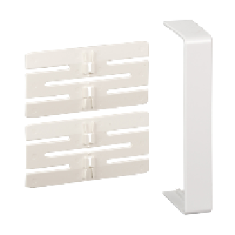 ISM10306P - OptiLine 45 - joint cover piece - 140 x 55 mm - PC/ABS - polar white, Schneider Electric
