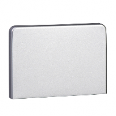 ISM10354 - OptiLine 45 - stop end - PC/ABS - aluminium metallic, Schneider Electric ISM10354 - OptiLine 45 - stop end - PC/ABS - aluminium metallic, Schneider Electric