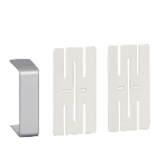 ISM10356 - OptiLine 45 - joint cover piece - PC/ABS - aluminium metallic, Schneider Electric