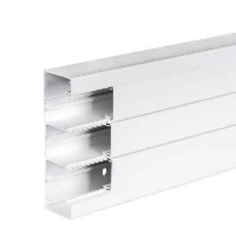 ISM10500P - OptiLine 45 - installation trunking - 185x55 mm - PVC - polar white - 2000 mm, Schneider Electric