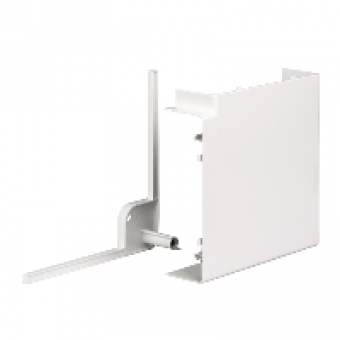 ISM10503P - OptiLine 45 - bend 90° - 185 x 55 mm - PC/ABS - polar white, Schneider Electric