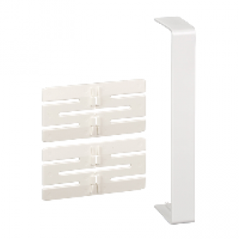 ISM10506P - OptiLine 45 - joint cover piece - 185 x 55 mm - PC/ABS - polar white, Schneider Electric