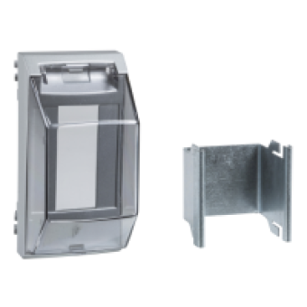ISM10957 - OptiLine 45 - adaptor - aluminium metallic, Schneider Electric
