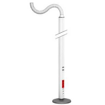 ISM20113P - OptiLine 45 - pole - free-standing - one-sided - polar white - 2450 mm, Schneider Electric