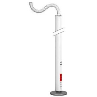 ISM20117P - OptiLine 45 - pole - free-standing - two-sided - polar white - 2450 mm, Schneider Electric