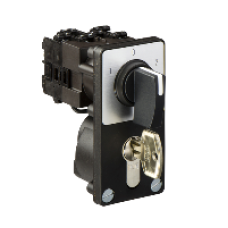 K1F003UZ4 - cam changeover switch - 3 pole - 12 A - front mounting - black handle, Schneider Electric