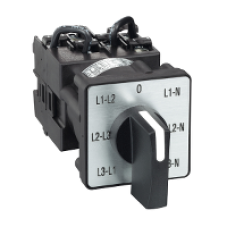 K1F027MLH - cam voltmeter switch - 3L and 3L-N - 45° - 12 A - screw mounting, Schneider Electric
