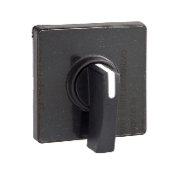 KAD1H - operating head 60 x 60 mm - black color - black handle - blank for engraving, Schneider Electric