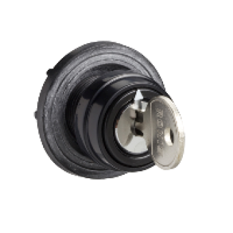 KAD1S - operating head 60 x 60 mm - black color - key - blank for engraving, Schneider Electric