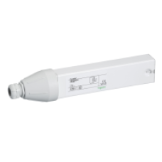 KBA25ABG4W - Canalis - feed unit for KBA - 25 A - left mounting - white, Schneider Electric