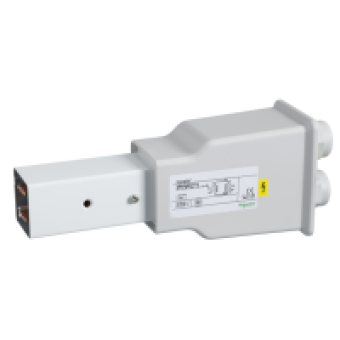 KBB40ABD44TW - Canalis - feed unit for KBB - 40A - right mounting - DALI compatible - white, Schneider Electric
