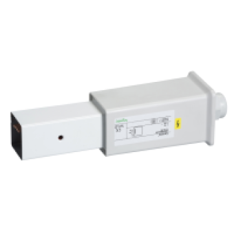 KBB40ABG4W - Canalis - feed unit for KBB - 40A - left mounting - white, Schneider Electric