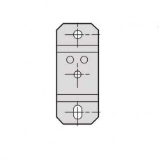 KBB40ZFMP - Canalis - raiser for fixing, Schneider Electric KBB40ZFMP - Canalis - raiser for fixing, Schneider Electric