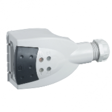 KBC10DCB20 - Canalis - tap-off unit - 10 A - phase selection - without protection - L+N+PE, Schneider Electric KBC10DCB20 - Canalis - tap-off unit - 10 A - phase selection - without protection - L+N+PE, Schneider Electric