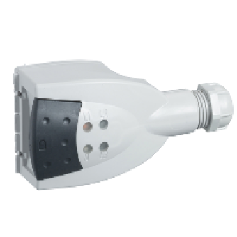 KBC10DCB20 - Canalis - tap-off unit - 10 A - phase selection - without protection - L+N+PE, Schneider Electric