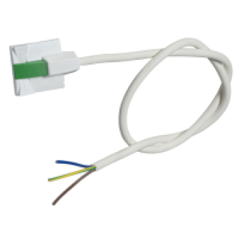 KBC10DCS101 - Canalis - tap-off unit - 10 A - fixed polarity - pre-wired - L1+N - green, Schneider Electric