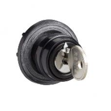 KBC1ZR1 - cam switch operating head 45x45 mm -metallic-key Ronis 8R15 -60 °switching angle, Schneider Electric