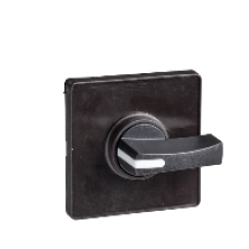 KBD1H - operating head 60 x 60 mm - metallic color - black handle - blank for engraving, Schneider Electric KBD1H - operating head 60 x 60 mm - metallic color - black handle - blank for engraving, Schneider Electric
